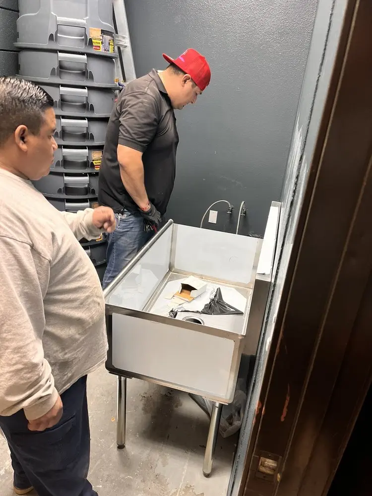 Commercial plumbing and sink installation in South Allapattah